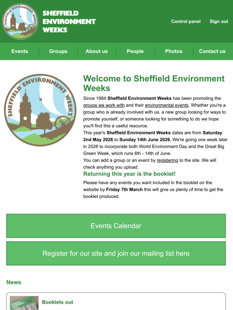 Sheffield Environment Weeks